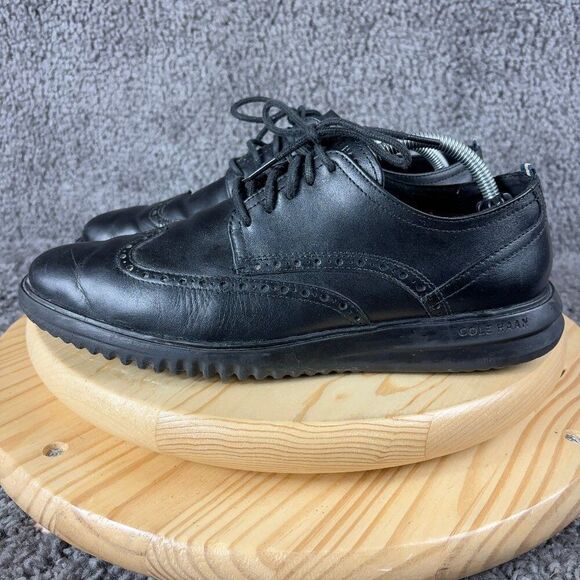 Cole Haan Other - Cole Haan Grand+ Oxford Wingtip Mens Size 9.5 Leather Black Lace Up Casual Shoe